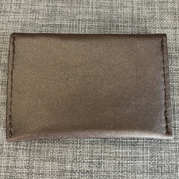 Portland Leather mini envelope wallet in METEOR - Picture 3 of 4